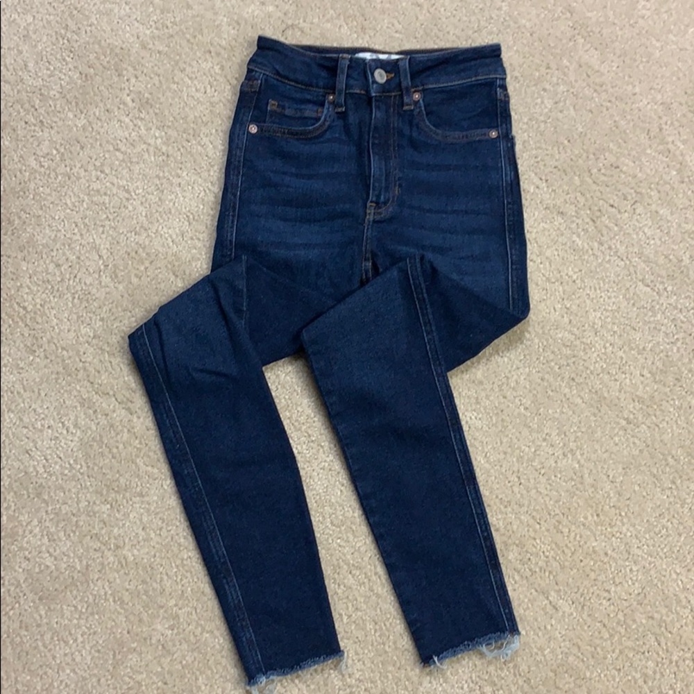 We The Free dark wash stretch skinny jeans